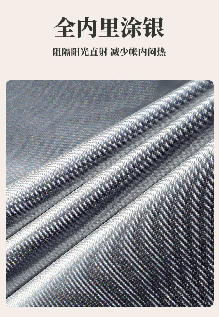 Outdoor Canopy Tent for Camping, Windproof and Sunproof, Khaki Color, Rain Shelter, Four-Cornered Awning, Heavy Rain Waterproof