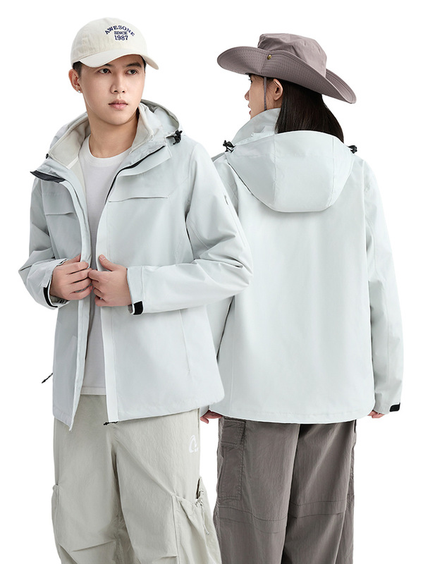 户外冲锋衣定制男女2025新款三合一外套防风防水防暴雨登山服外套|undefined