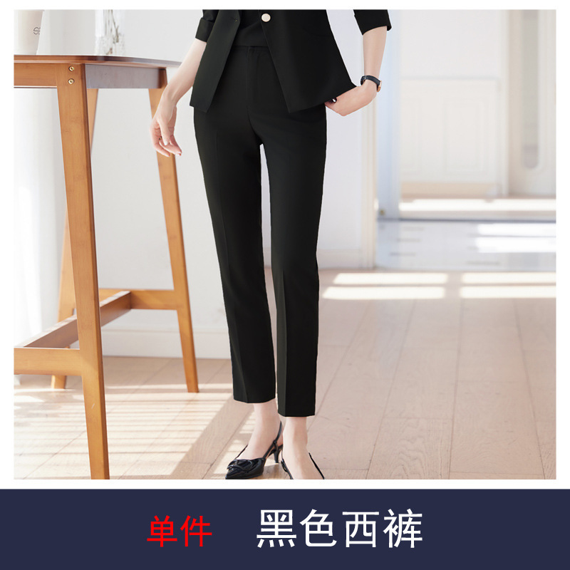 女性用夏の小さなブレザー、薄手で高級感のある七分袖、プロフェッショナルウェア、カジュアルなミッドスリーブスーツ、作業服|undefined