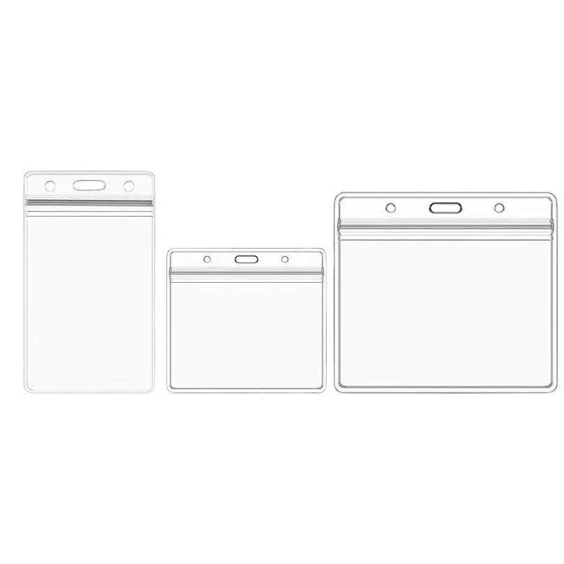 Оптовая Продажа с фабрики крышка значка водонепроницаемая карта ПВХ Прозрачная мягкая крышка карты выставочная карта Рабочая карта крышка студенческой карты ремешок