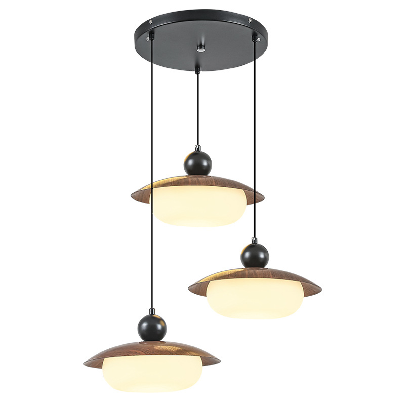 Lámpara de restaurante medieval francesa 2026 nueva lámpara de bar de tres cabezas lámpara de mesa de comedor lámpara de cabezal de cama dormitorio 461L