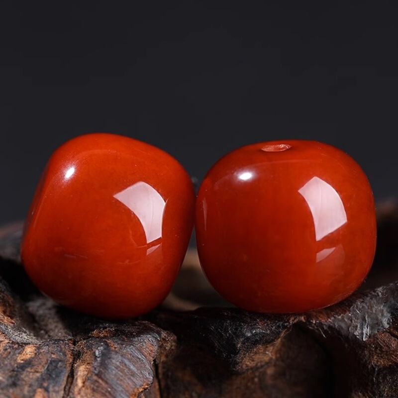 7A natural Sichuan material full of meat agate old pearl south red loose beads crystal jewelry accessories material beaded drum beads 7A natural Sichuan material full of meat agate old pearl south red loose beads crystal jewelry accessories material beaded drum beads