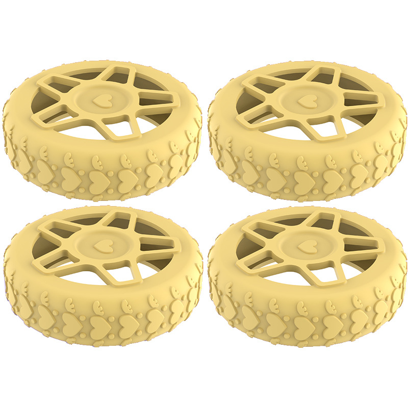 Caster shoesスーツケースホイールシリコン保護カバー耐摩耗性全包スーツケースホイールシリコン保護カバー