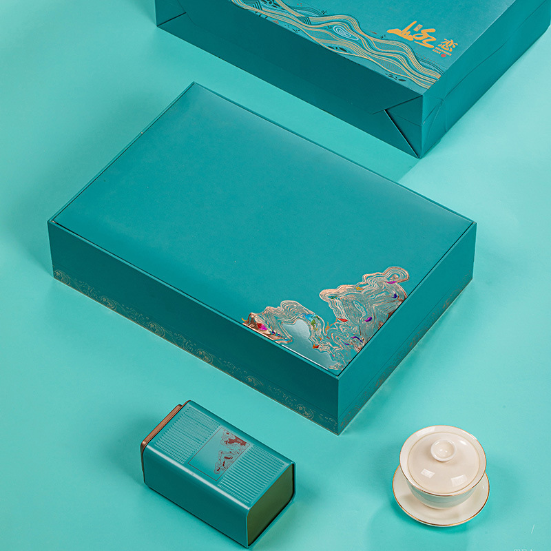 半斤装茶叶罐铁罐绿茶包装盒通用黄金芽龙井毛尖黄山毛峰礼盒空盒