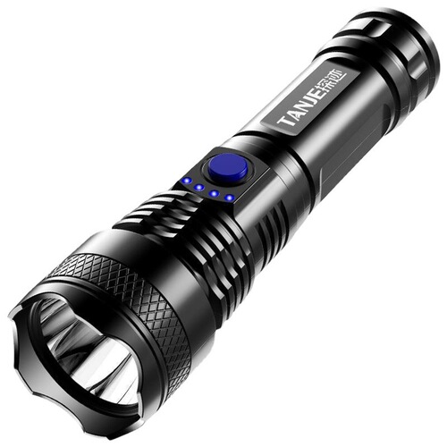 Cross-border imitate P50 zoomable strong light flashlight LED power display 839 fixed focus strong light flashlight portable
