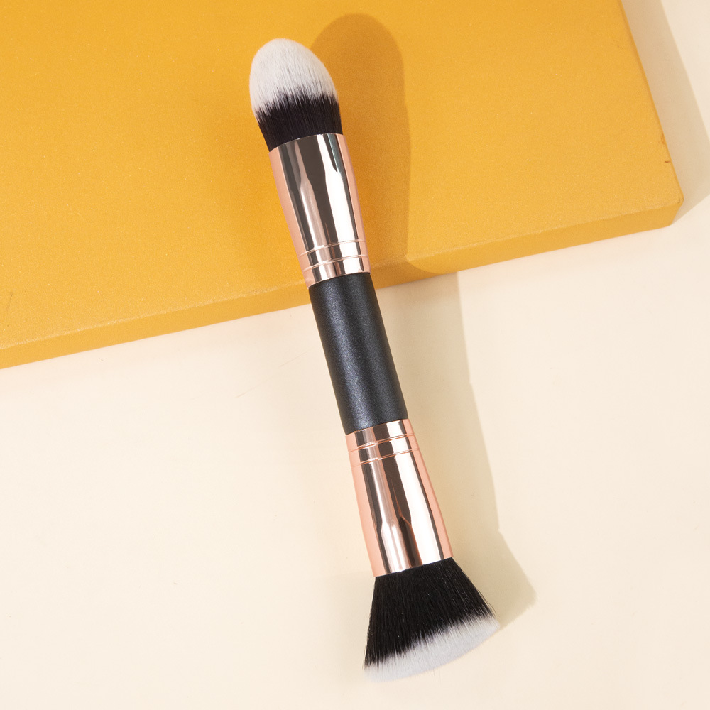 Corrector de base de doble cabeza de pelo negro varilla negra