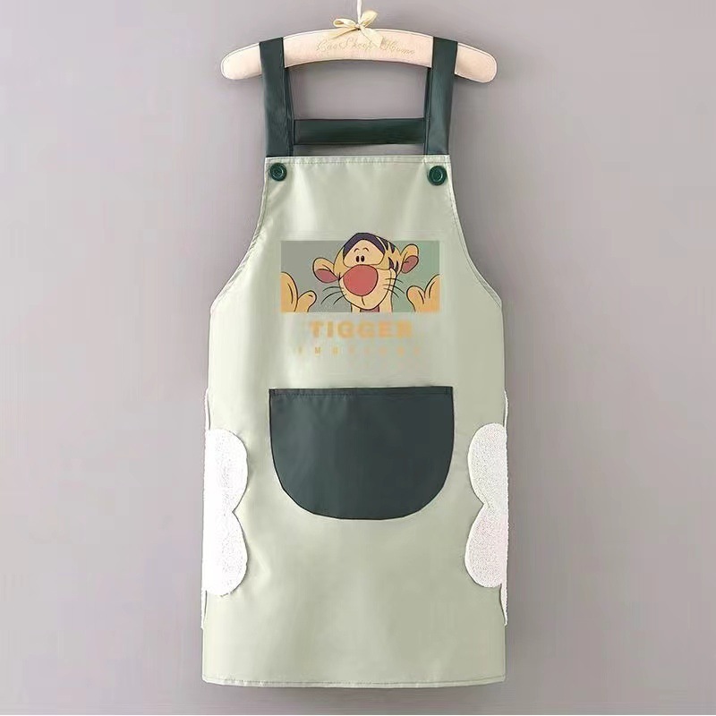 防水防汚エプロン キッチン調理用 防油 屋台用 男女兼用 飲食店 水産物 洗い物用 汚れにくいエプロン 漫画柄|undefined