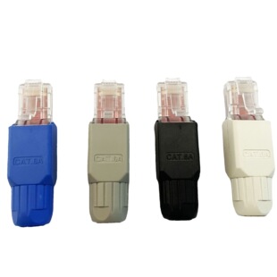 Affordable tool-free crystal head RJ45 Crystal Head CAT.6,CAT.6A non-shielded Crystal Head