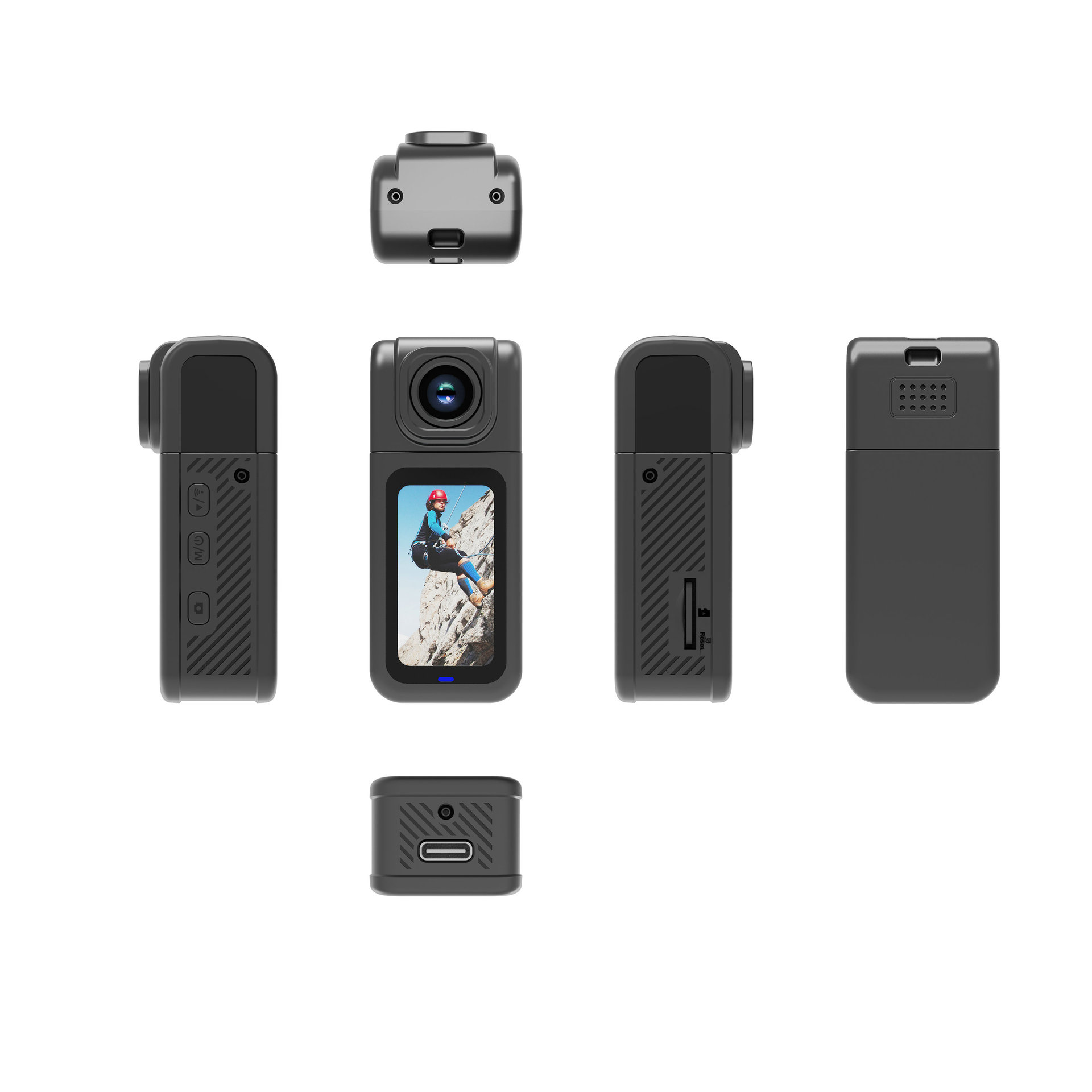 Outdoor Thumb Sports Camera Wifi Outdoor Cycling and Mountaineering Long Battery Life Magnetic High-Definition Professional Recording Camera