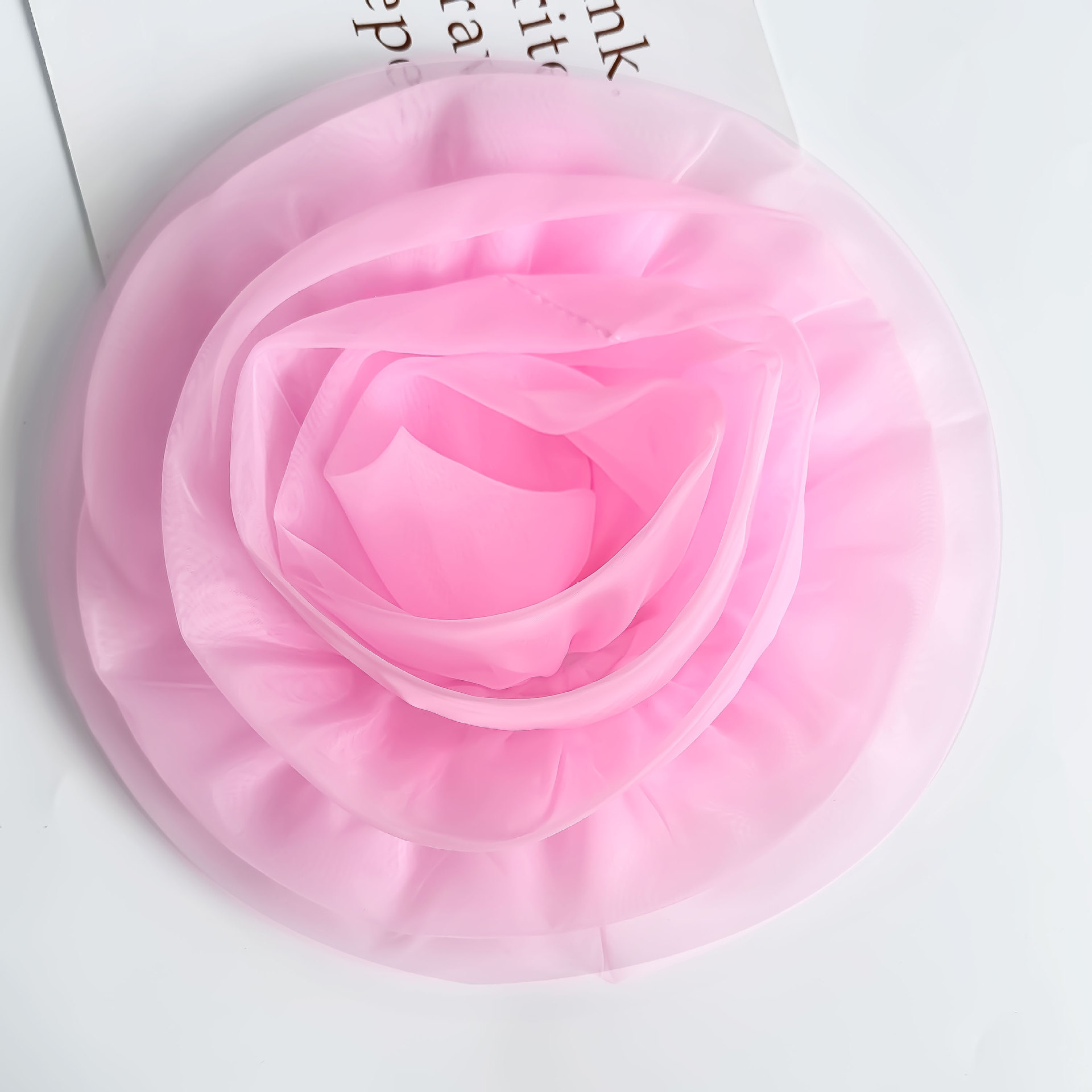 3D ogan camellia hecha a mano DIY material de decoración de cabello vestido de boda vestido de baile accesorios de ropa de espectáculo