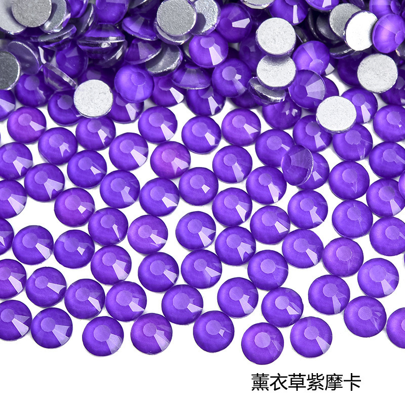 玻璃平底摩卡钻 美甲饰品diy手机壳水晶贴钻装饰品幻彩指甲钻批发|undefined