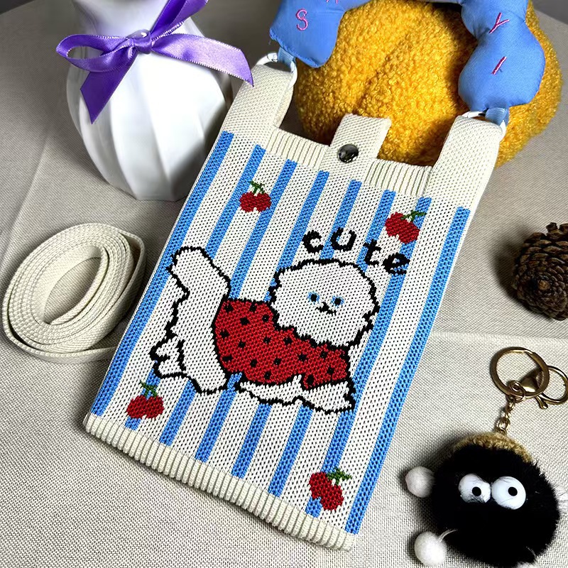 【줄무늬 고양이】파란색 손잡이