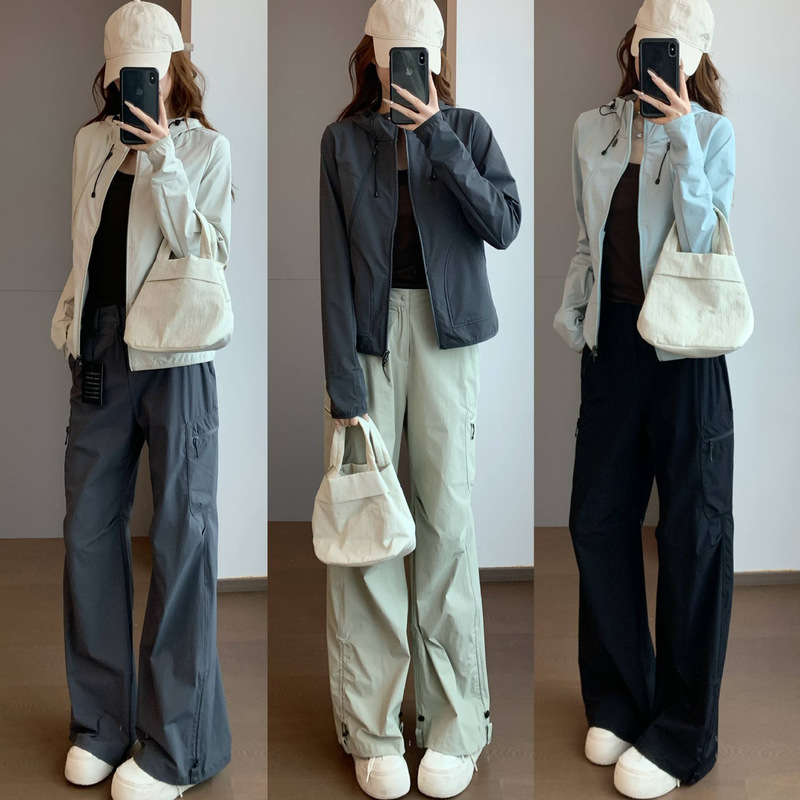 Spring Is Not Too Late for Light Outdoor Activities. High-Quality, Highly Elastic, Comfortable, Zippered Pockets, Casual Quick-Dry Women's Pants, Super Slimming, New for Spring Spring Is Not Too Late for Light Outdoor Activities. High-Quality, Highly Elastic, Comfortable, Zippered Pockets, Casual Quick-Dry Women's Pants, Super Slimming, New for Spring