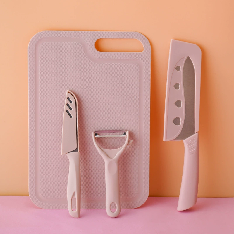Knife and Cutting Board Set, Multi-Piece 3–5 pcs, Includes Scissors & Peeler, Gift Kit