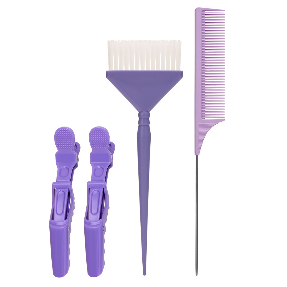 Herramientas de cepillo de teñido de aceite de peluquería salón profesional de teñido de cabello peine de teñido de cabello mango de cepillo de teñido de cabello unilateral pelo blando unilateral peine de teñido de cabello