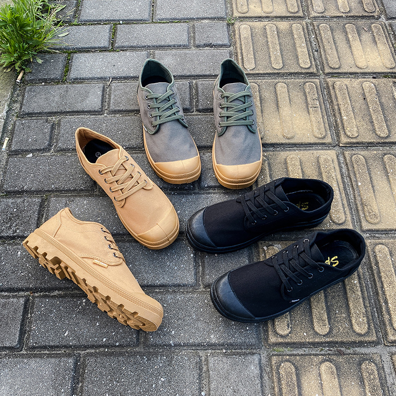 Factory wholesale foreign trade liberation shoes men's non-slip wear-resistant low-side non-slip labor protection rubber shoes outdoor construction site