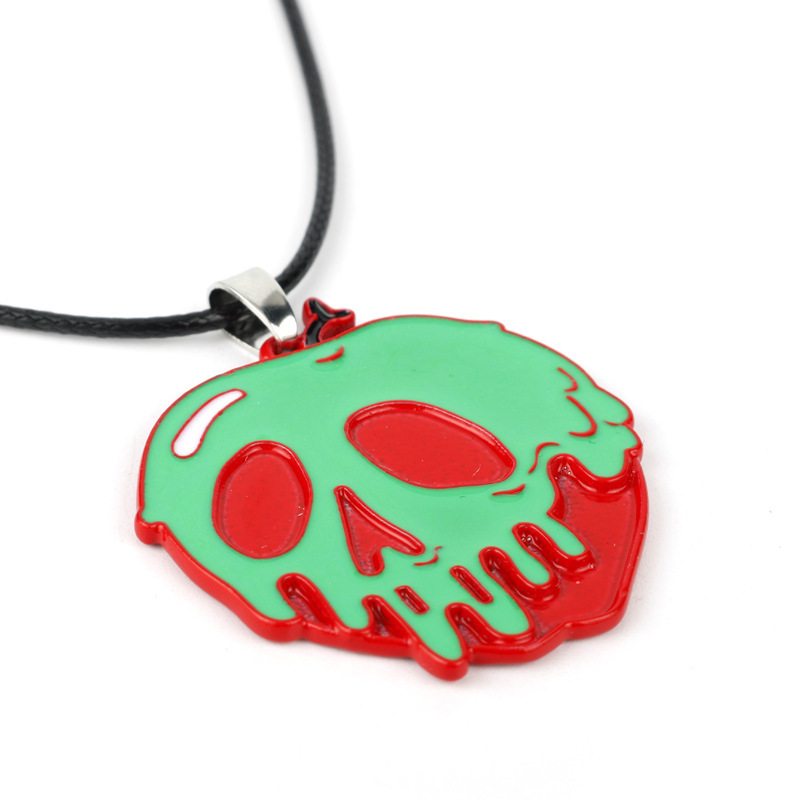 Unisex Gender Plating Design Fashion Skull Alloy Pendant Necklaces Halloween Wholesale