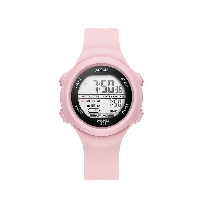 Cute Pink-[Waterproof Alarm Clock Technology + Colorful Lights + Environmentally Friendly Materials + Lifetime Warranty]