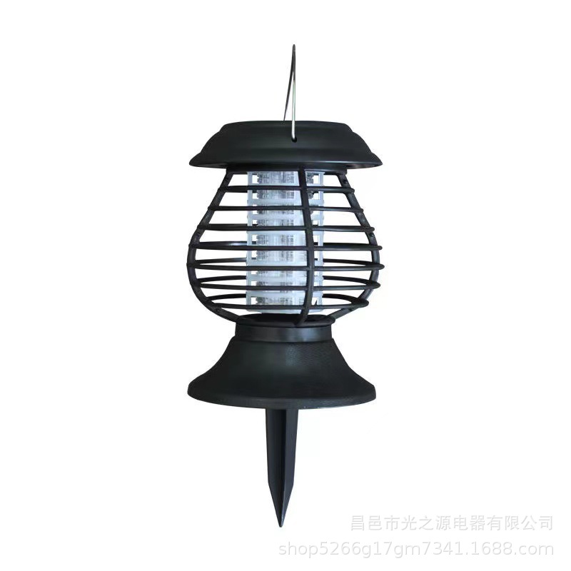 Lámpara solar redonda para matar mosquitos, lámpara repelente de mosquitos, lámpara LED para exteriores, trampa y mata mosquitos para patio, lámpara de patio, lámpara de paisaje con efecto de llama image 6