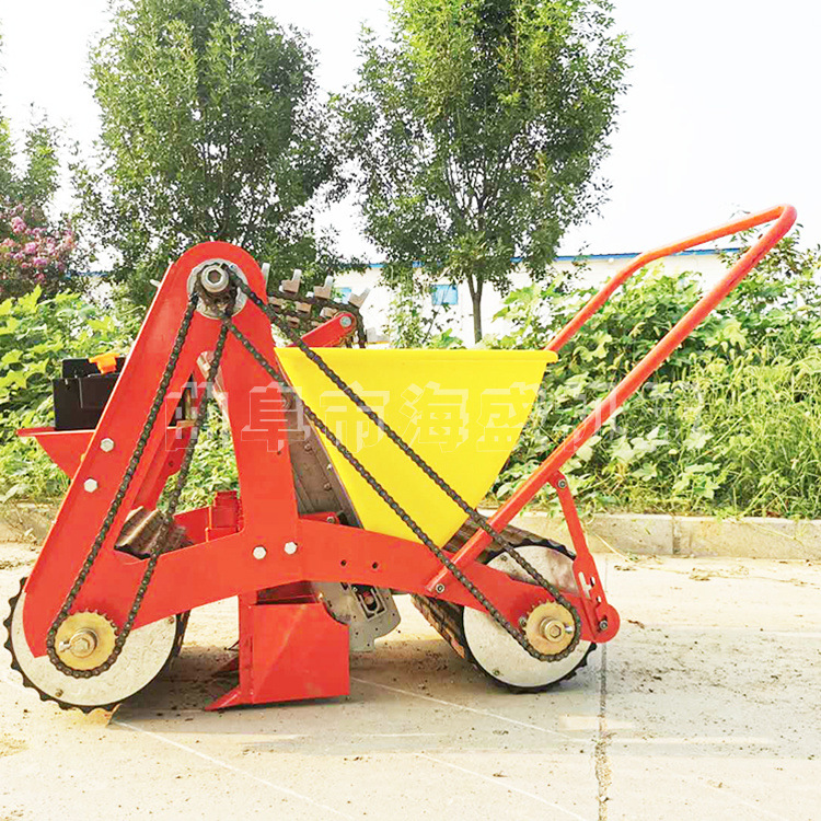 自走式汽油种蒜机 蒜瓣种植机 汽油单穴蒜种播种机5行大蒜播种机