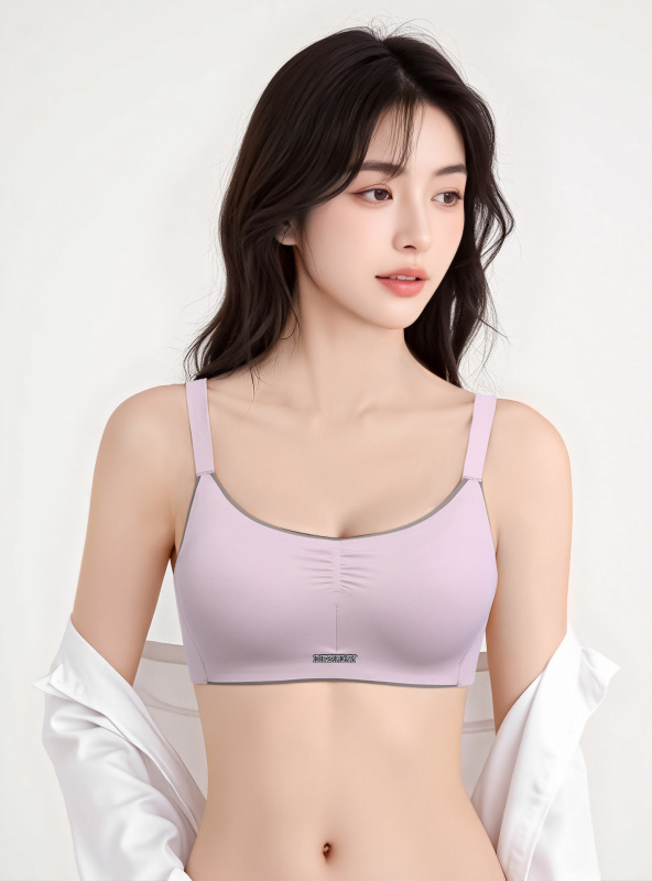 Caixianer 3311 工場直販、大きな胸を小さく見せる女性用通気性ブラジャー、ワイヤーなし下着|undefined
