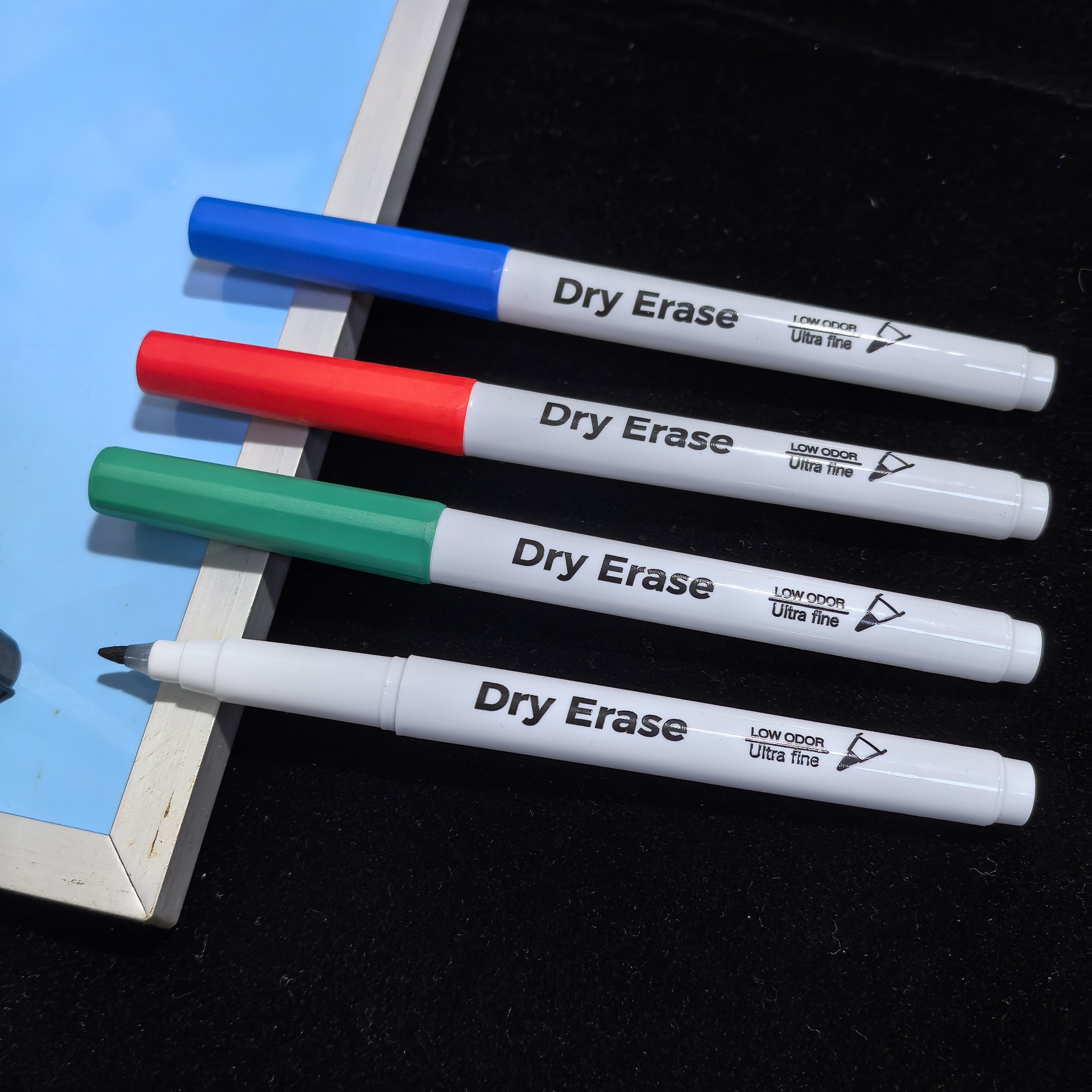 极细白板笔玻璃板白板笔 彩笔防水速干手绘diy水彩笔可印LOGO