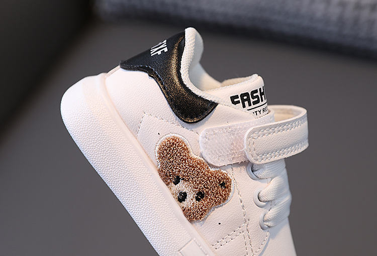 Höstnya Cricket Sport Panda Baby Girl Liten Vita Pojkar Fritidsskor 1-6 år gamla_voghion.com