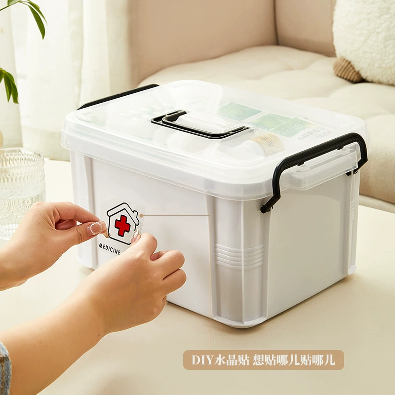 Medicine Storage Box — Large Capacity Multi-Layer Home First Aid Box, Portable PP Plastic (Medium–XL)