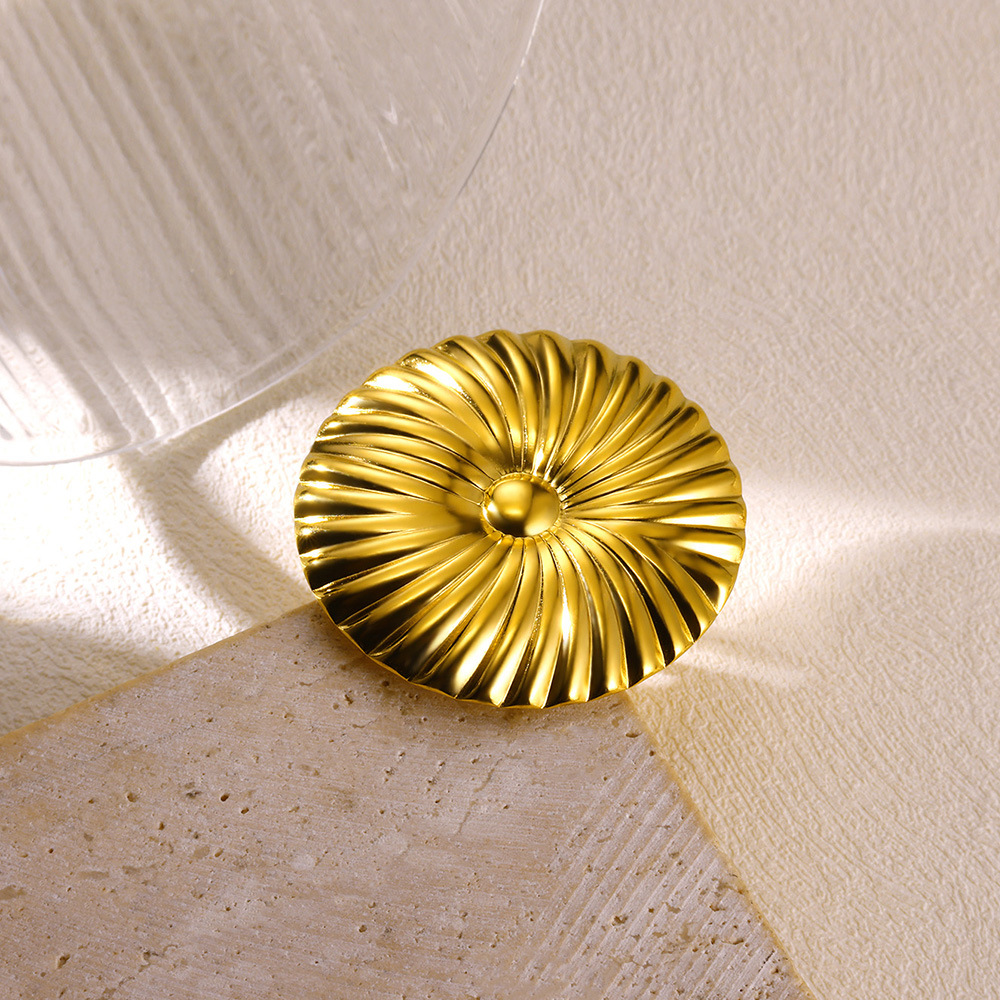 3g Weight 0.03µm-0.05µm Gold Plating Thickness PVD Coated Gold Plating Process Real Gold Plated Plating Material Open Rings Classification 1 Piece Quantity Holiday, Daily Occasion 304 Stainless Steel Material Flower Pattern All Seasons Season Women's Gender Vacation, Simple Style Style Waterproof Non Tarnish, Plating Craft PVD Coated Real Gold Plated Flower 304 Stainless Steel Vacation Simple Style Waterproof Non Tarnish Open Rings 16