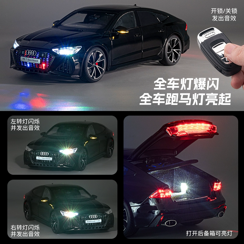 Audi, гоночный автомобиль, металлическая игрушечная машина, реалистичная модель автомобиля, дистанционное управление, подарок на день рождения