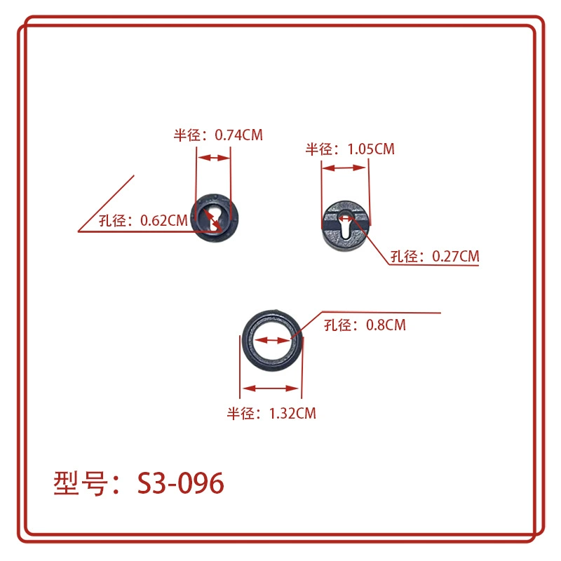 Пряжка для глаз ручного давления пластиковая воздушная Пряжка для глаз Высококачественная пластиковая дышащая кнопка с отверстием Материал ПК