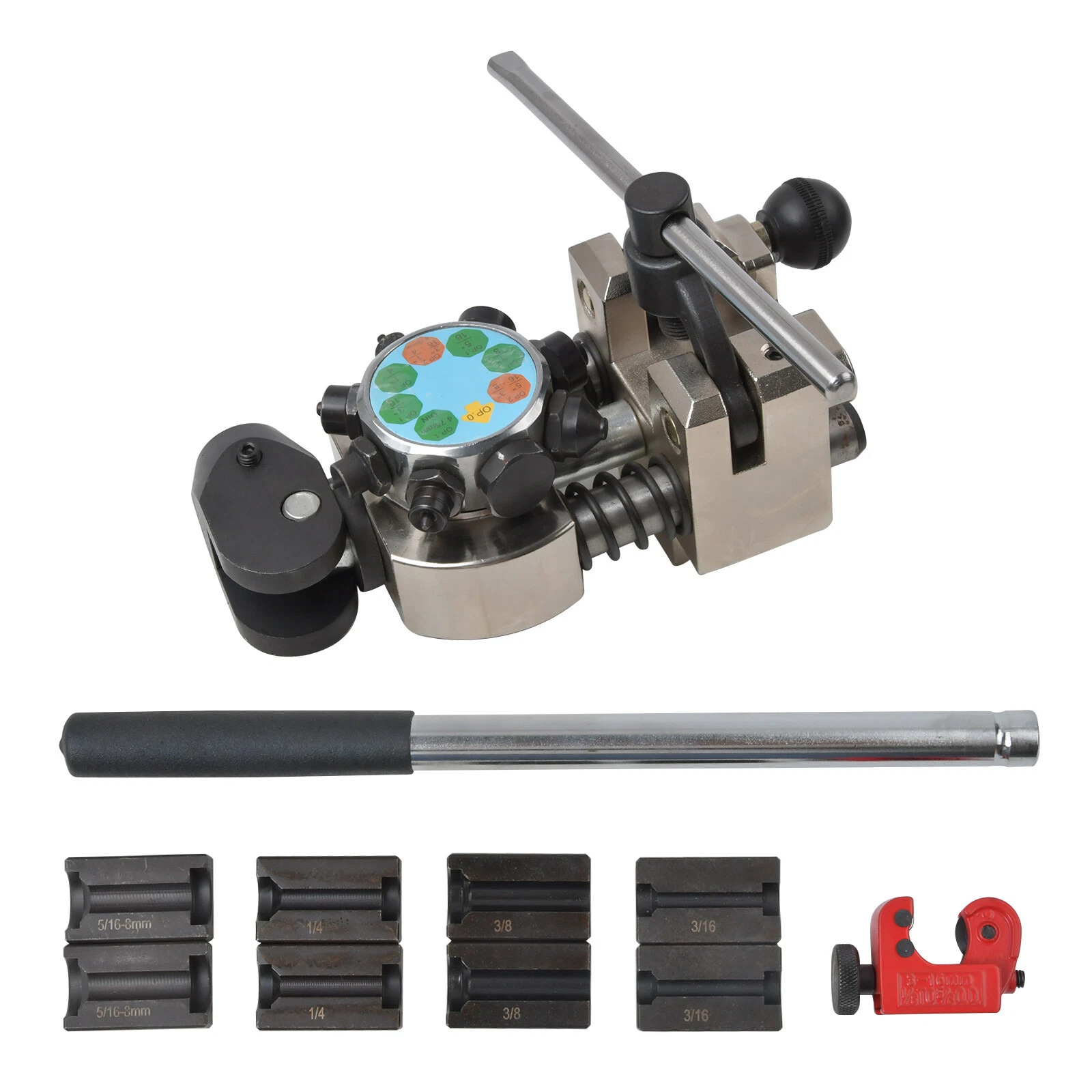 Single and Double-Layer Brake Pipe Flaring Tool, Copper Pipe Flaring Tool, Can Flare 45 Degrees, Air Conditioning Flaring Tool