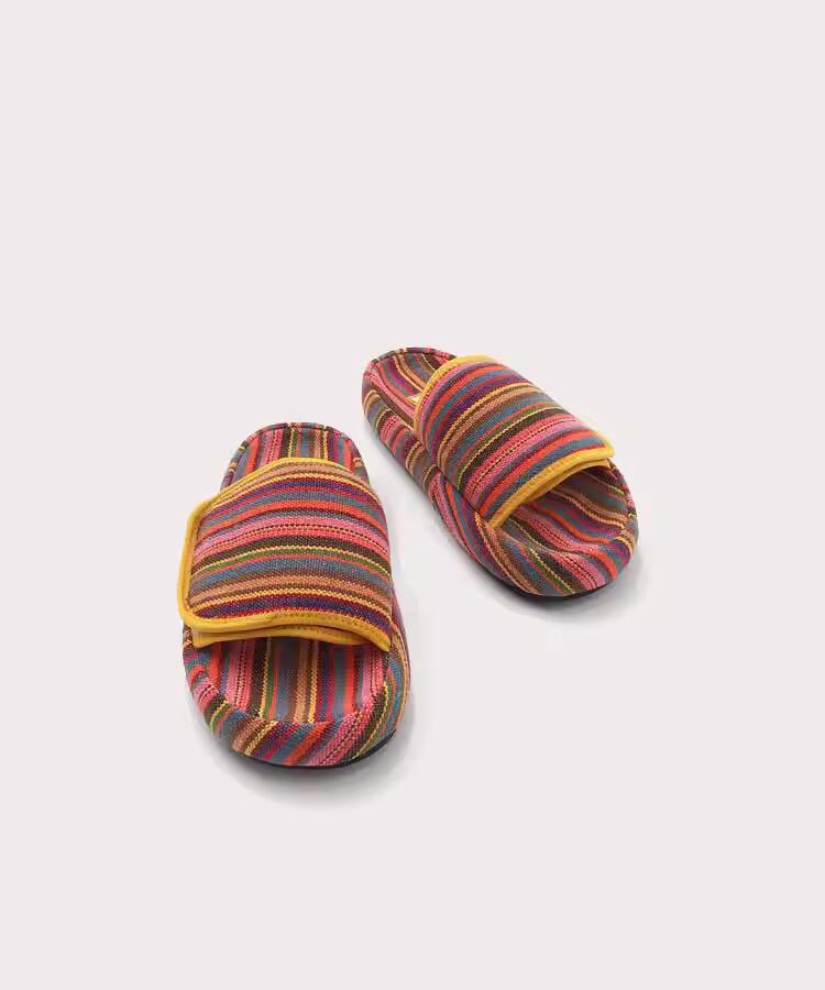 Lady Slippers Beach Rubber Fabric Quick Drying Slippers_voghion.com