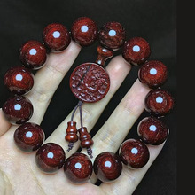 印度小叶紫檀1.5cm单圈手串高油密老料文玩念珠手链男女情侣款