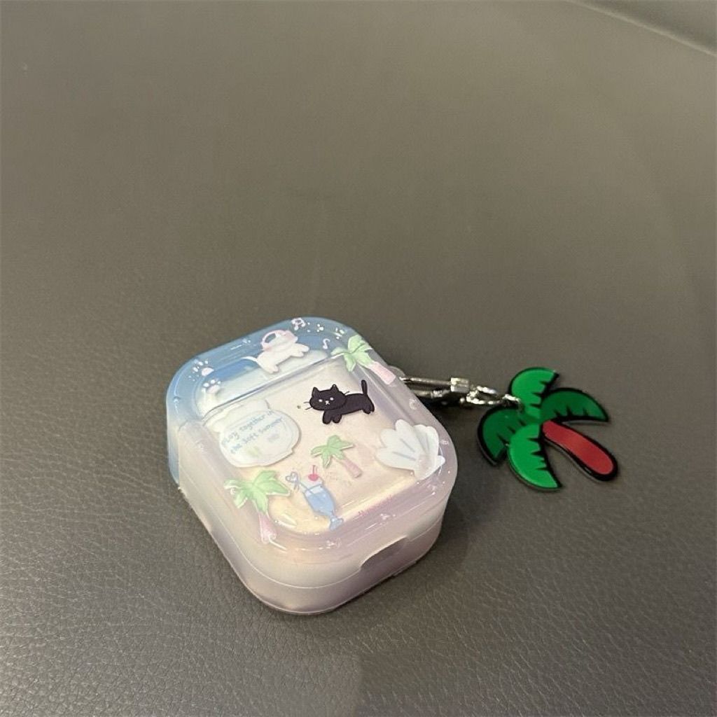 Coco de gatito para airpodspro1 / 2 / 3 / 4 generación de cubierta de auriculares Bluetooth de Apple 5 generación de cubierta
