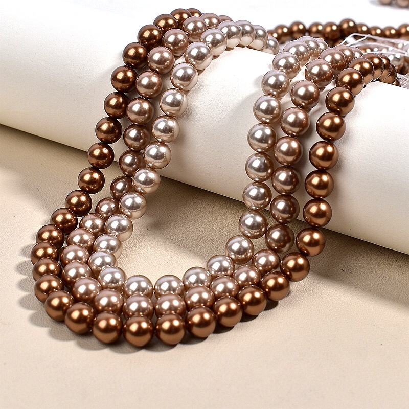 Shijia Pearl Loose Beads Champagne Tea Gold 3-12m Coffee Color Round Beads DIY Beading Handmade Material Jewelry Accessories Shijia Pearl Loose Beads Champagne Tea Gold 3-12m Coffee Color Round Beads DIY Beading Handmade Material Jewelry Accessories