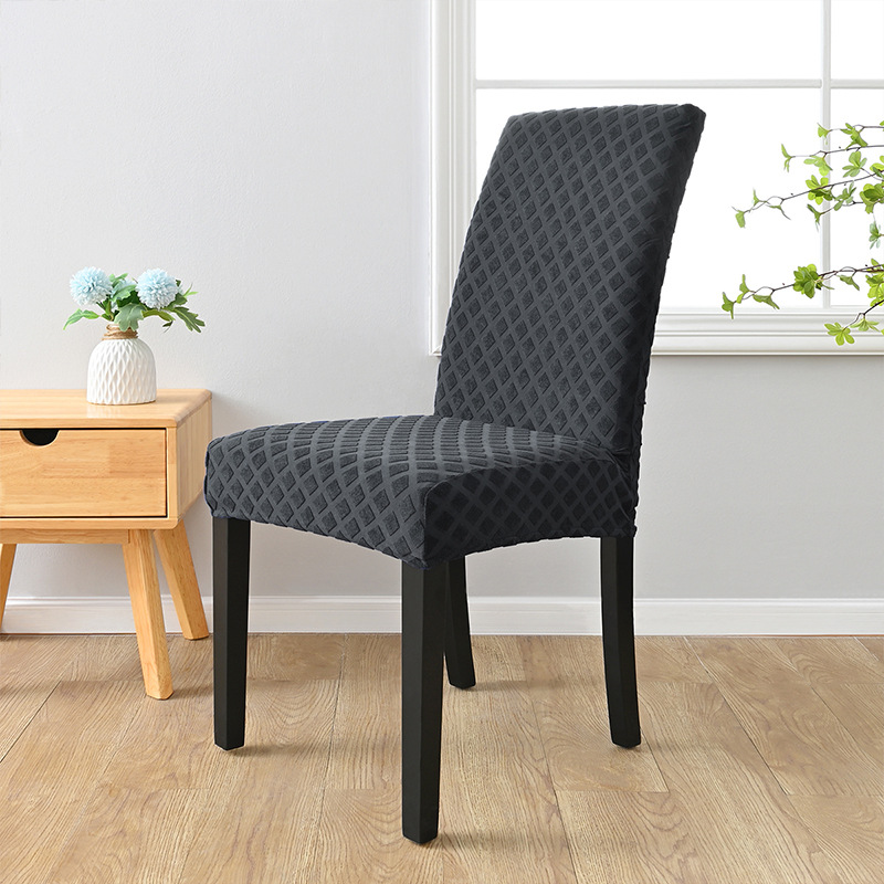 Fabricantes personalizados jacquard diamante elástico todo incluido cubierta de silla cubierta de comedor general cubierta de silla cubierta de comedor transfronteriza cubierta de silla