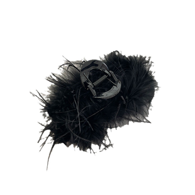 Clip de plumas super inmortal gran tamaño de alta sensación de cabello, clip de cabello de tiburón, clip de cabello negro al por mayor