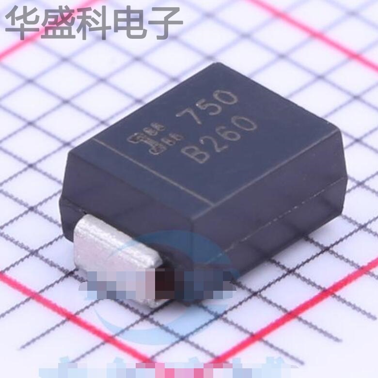 B260-13-F 封装 SMB(DO-214AA) 肖特基二管 现货供应