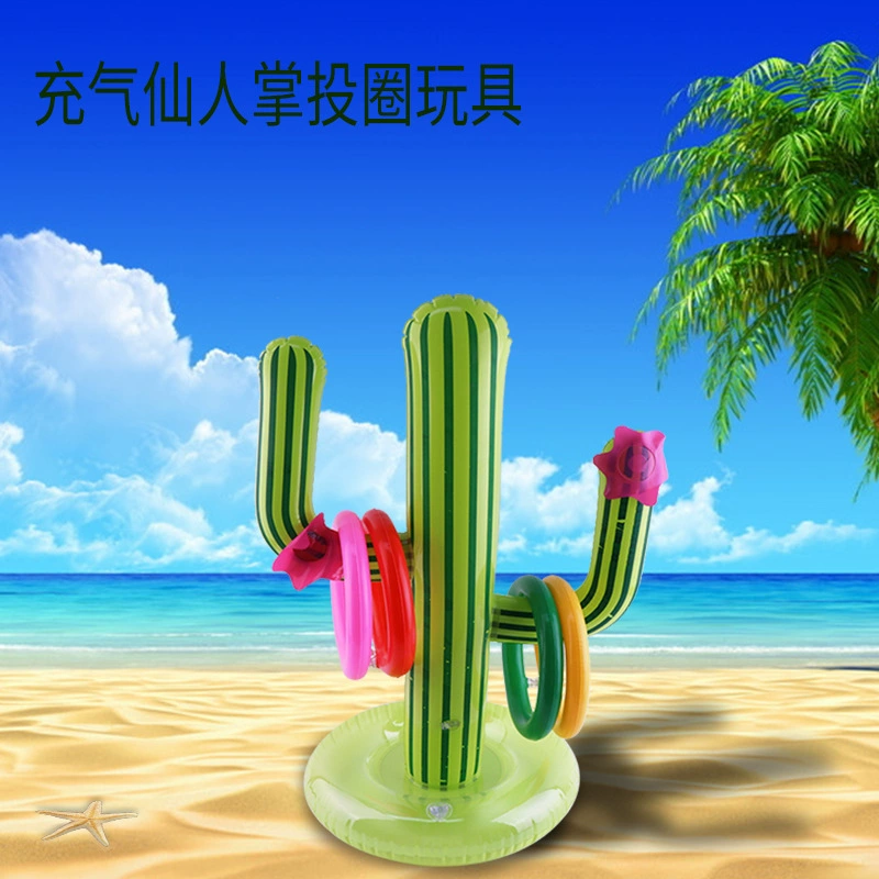 Надувная игрушка ПВХ, водные кольца, кактус