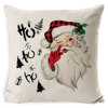 Cross -border pillow sleeve new Christmas pillow sleeve red plaid car flower ring Christmas core cushion office