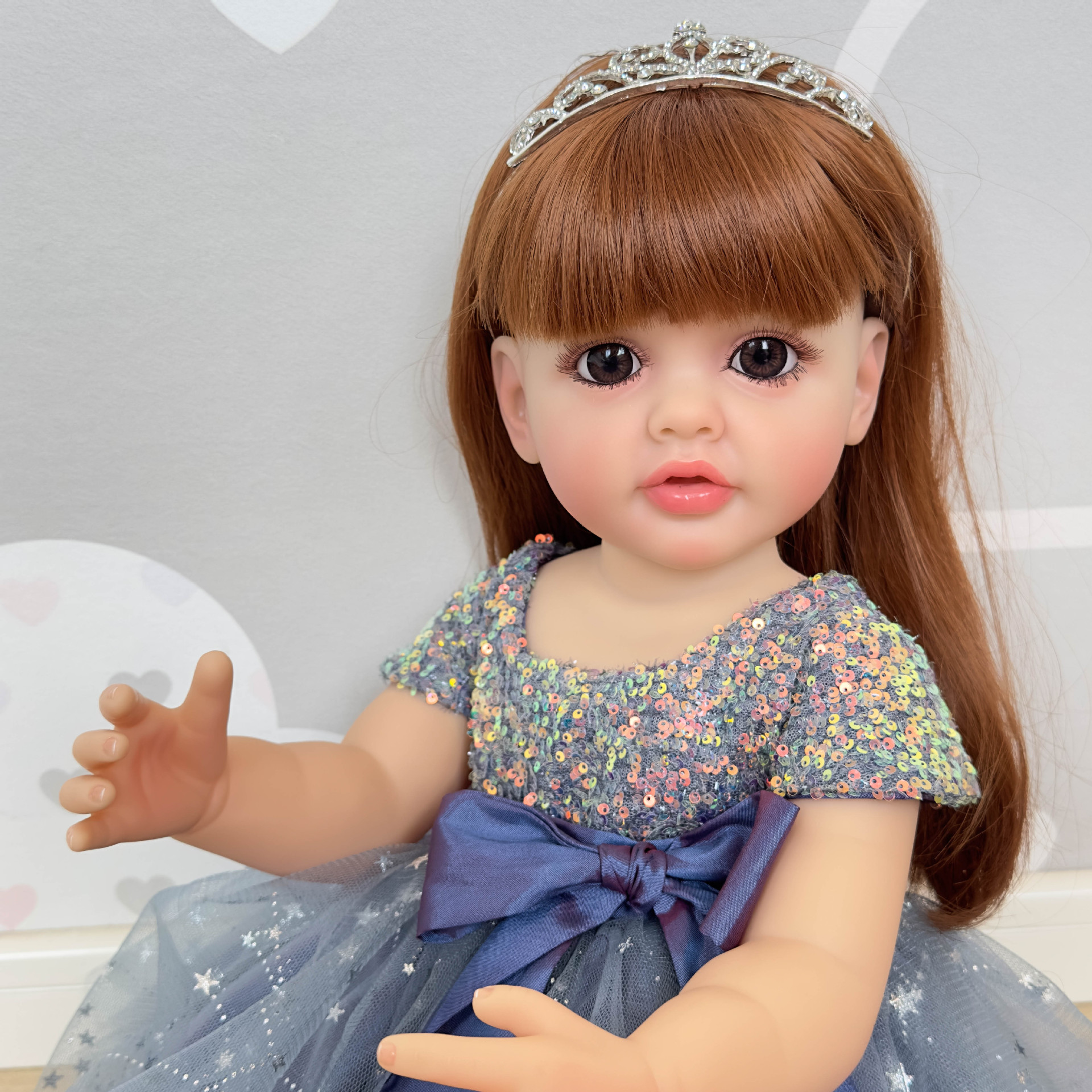 NPK 55cm pegamento completo simulación muñeca reborn Betty transfronteriza e-commerce suministro entrega de una sola pieza