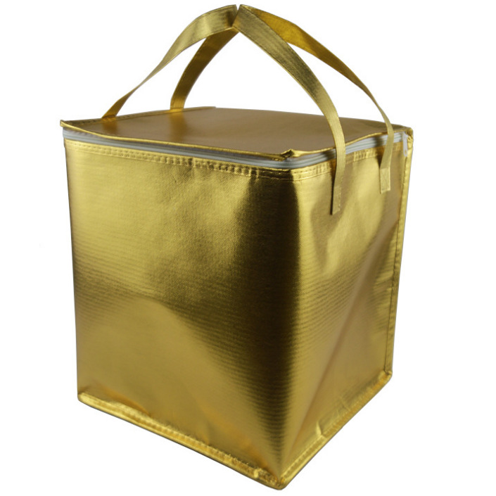 广州针孔文淋膜加珍珠棉保温袋保温棉手提无纺布海鲜铝箔冰包袋