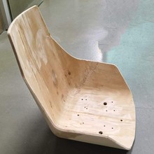 广东中山热弯板厂家直销木质热弯板热压弧度板接待洽谈白坯弯板椅