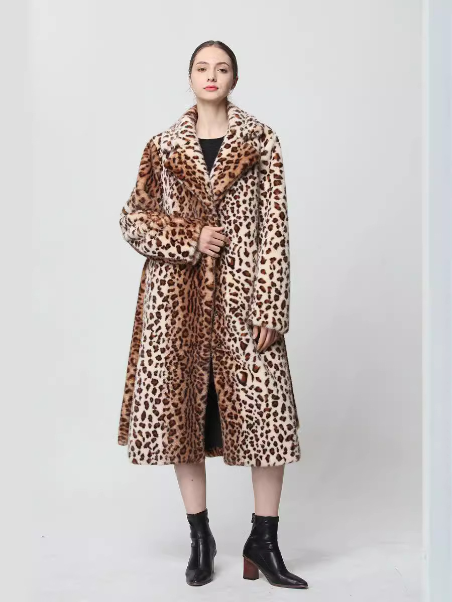 Leopard Print Fur Coat 2