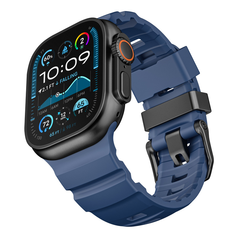 iwatch Apple watch Wild Trail フッ素ゴムストラップ ウルトラ Apple watch ストラップ 49MM S10 世代箱入りに適しています。|undefined