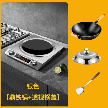 실버 [3500W 독립형 + 삼각대 철 냄비 + 냄비 커버]]