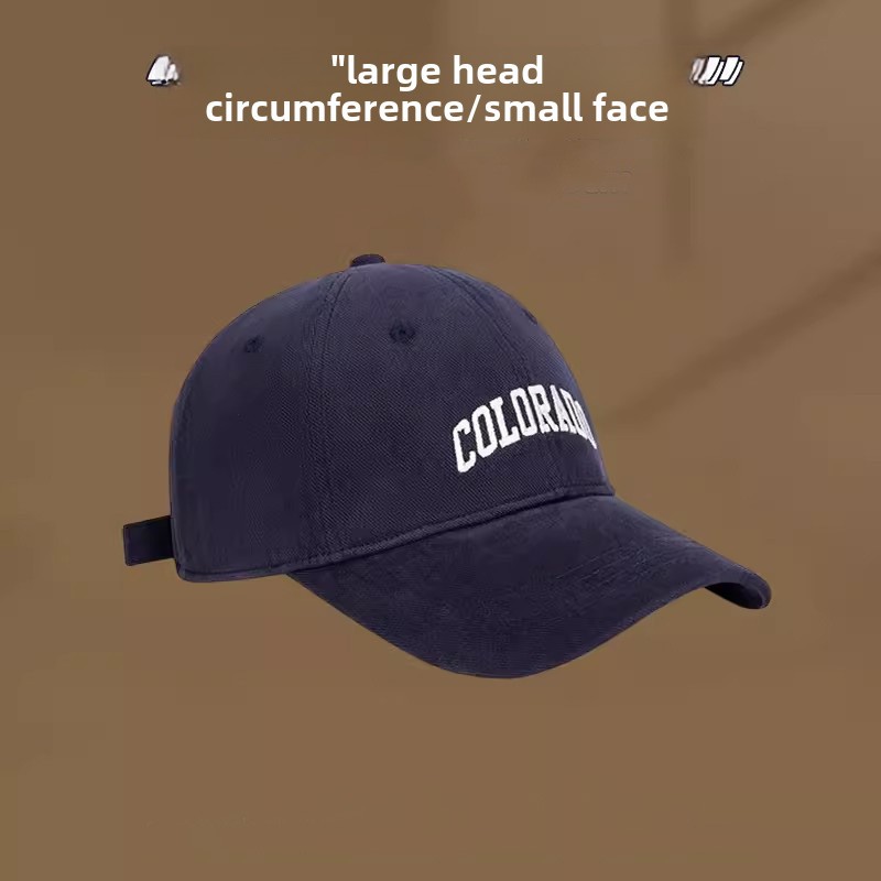 Cappello da baseball con testa grande da 65 cm, con bordo profondo, da donna, nuovo Showface, piccolo, grande, largo, con lingua d'anatra, estivo, con protezione solare_voghion.com