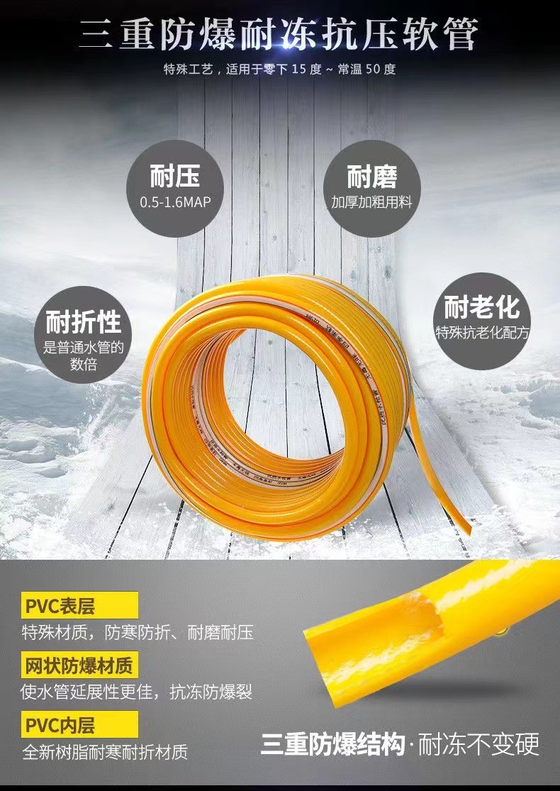 A generation of household high-pressure car wash water gun water pipe suit adjustable nozzle watering gardening cleaning tool