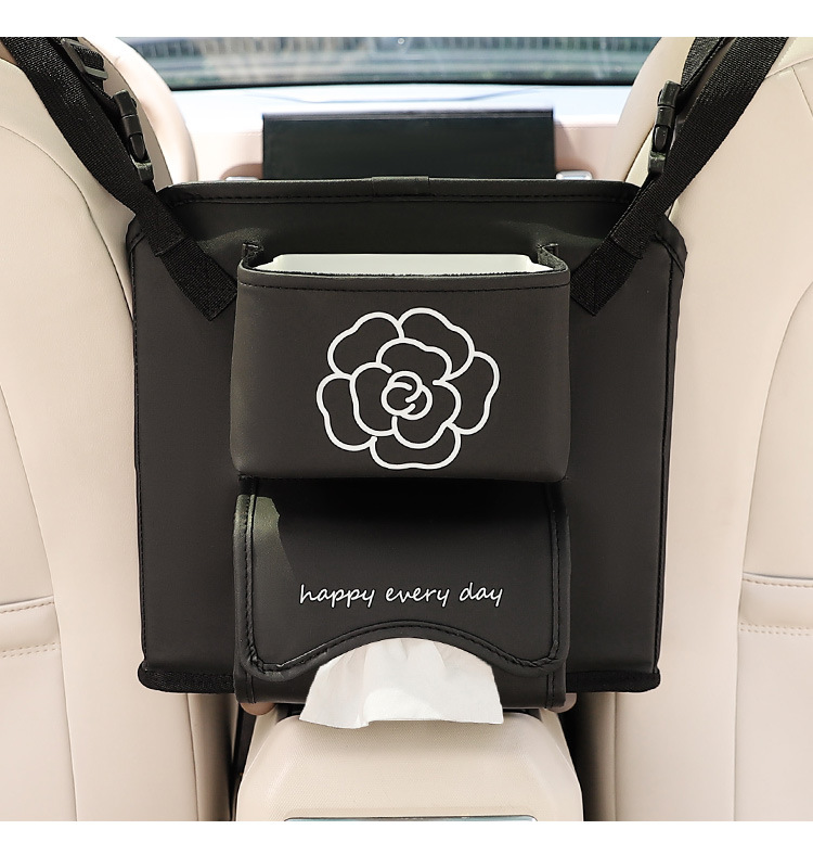 Car seat middle storage bag multifunctional car armrest box storage bag cartoon car storage pocket hanging bag